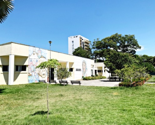 foto da biblioteca municipal em linhares