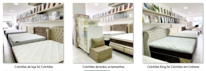 Produtos da Só Colchões